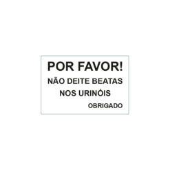 Sinalética / Pictograma POR FAVOR
