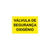 Sinalética / Pictograma VALVULA DE SEGURANCA OXIGENIO - PD7182