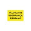 Sinalética / Pictograma VALVULA DE SEGURANCA PROPANO - PD7183 - Allsigns Sinalética / Pictograma VALVULA DE SEGURANCA PROPANO - PD7183