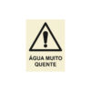 Sinalética / Pictograma PERIGO ATENCAO AGUA MUITO QUENTE - PE3201