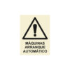 Sinalética / Pictograma PERIGO ATENCAO MAQUINAS ARRANQUE AUTOMATICO - PE3210