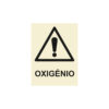 Sinalética / Pictograma PERIGO ATENCAO OXIGENIO - PE3211