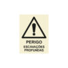 Sinalética / Pictograma PERIGO ATENCAO ESCAVACOES PROFUNDAS - PE3213