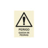 Sinalética / Pictograma PERIGO ATENCAO QUEDA DE PEDRAS - PE3216
