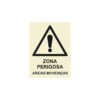 Sinalética / Pictograma PERIGO ATENCAO ZONA PERIGOSA AREIAS MOVEDICAS - PE3219