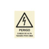 Sinalética / Pictograma PERIGO CABOS ALTA TENSAO POR CIMA - PE3222