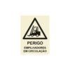 Sinalética / Pictograma PERIGO EMPILHADORES EM CIRCULACAO - PE3241