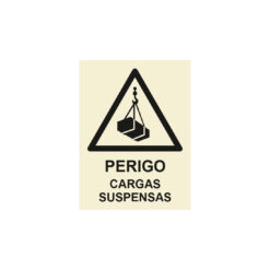 Sinalética / Pictograma PERIGO CARGAS SUSPENSAS - PE3244