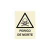 Sinalética / Pictograma PERIGO DE MORTE - PE3264 - Allsigns Sinalética / Pictograma PERIGO DE MORTE - PE3264