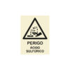 Sinalética / Pictograma PERIGO ACIDO SULFURICO - PE3271 - Allsigns Sinalética / Pictograma PERIGO ACIDO SULFURICO - PE3271