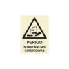 Sinalética / Pictograma PERIGO SUBSTANCIAS CORROSIVAS - PE3274 - Allsigns Sinalética / Pictograma PERIGO SUBSTANCIAS CORROSIVAS - PE3274
