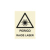 Sinalética / Pictograma PERIGO RAIOS LASER PE3279
