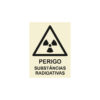 Sinalética / Pictograma PERIGO SUBSTANCIAS RADIOACTIVAS - PE3293