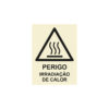 Sinalética / Pictograma PERIGO IRRADIACAO DE CALOR - PE3296