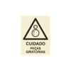 Sinalética / Pictograma CUIDADO PECAS GIRATORIAS - PE3297 - Allsigns Sinalética / Pictograma CUIDADO PECAS GIRATORIAS - PE3297