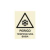Sinalética / Pictograma PERIGO TEMPERATURA BAIXA - PE3307 - Allsigns Sinalética / Pictograma PERIGO TEMPERATURA BAIXA - PE3307