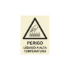 Sinalética / Pictograma PERIGO LIQUIDO A ALTA TEMPERATURA - PE3308