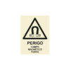 Sinalética / Pictograma PERIGO CAMPO MAGNETICO FORTE - PE3310