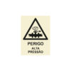 Sinalética / Pictograma PERIGO ALTA PRESSAO - PE3314 - Allsigns Sinalética / Pictograma PERIGO ALTA PRESSAO - PE3314