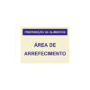 Sinalética / Pictograma PREPARACAO DE ALIMENTOS AREA DE ARREFECIMENTO - QU6966