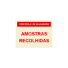 Sinalética / Pictograma CONTROLO DE QUALIDADE AMOSTRAS RECOLHIDAS- QU6975
