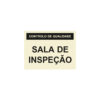 Sinalética / Pictograma CONTROLO DE QUALIDADE SALA DE INSPECCAO - QU6989