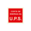 Sinalética / Pictograma CORTE DE ENERGIA U.P.S. - IN1041 - Allsigns Sinalética / Pictograma CORTE DE ENERGIA U.P.S. - IN1041