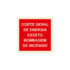 Sinalética / Pictograma CORTE GERAL DE ENERGIA EXCETO BOMBAGEM DE INCENDIO - IN1042 - Allsigns Sinalética / Pictograma CORTE GERAL DE ENERGIA EXCETO BOMBAGEM DE INCENDIO - IN1042