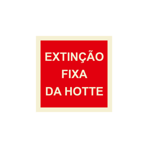 Sinalética / Pictograma EXTINCAO FIXA DA HOTE - IN1047