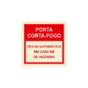 Sinalética / Pictograma PORTA CORTA FOGO FECHO AUTOMATICO EM CASO INCENDIO - IN1054 - Allsigns Sinalética / Pictograma PORTA CORTA FOGO FECHO AUTOMATICO EM CASO INCENDIO - IN1054