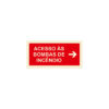 Sinalética / Pictograma ACESSO AS BOMBAS DE INCENDIO - IN1306