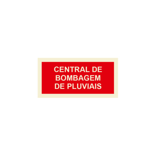 Sinalética / Pictograma CENTRAL BOMBAGEM DE PLUVIAIS - IN1325